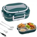Electric Lunch Box For Adults Fast 60W Heated Lunch Box For Adult 12V/24V/110V/220V Dark Green for sale