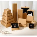 Custom Kraft Jewelry Box Set with Drawer Organizers for sale