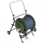 Metal Fiber Optic Cable Reel With Moved / Pushed / Pulled Wheels for sale