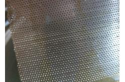 China 0.8mm Hole 80mm Width Stainless Steel Perforated Sheet Round Hole supplier