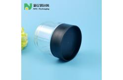 China 438ml Clear PET Food Grade Plastic Jars With Stackable Screw Cap supplier