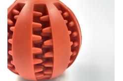 China 9cm 11cm Hot Rubber Dog Toy Ball For Dog Clean Teeth supplier