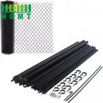 5 Foot Galvanized Boundary Wire Mesh Plastic Coated Chain Link Fence Roll for sale