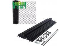 China 5 Foot Galvanized Boundary Wire Mesh Plastic Coated Chain Link Fence Roll supplier