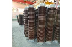 China Brown Glazed 88kg Height 1700mm Lightning Arrester Insulator supplier
