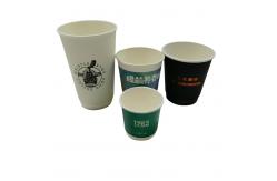 China 4oz 12 oz Recyclable Paper Cups And Bowls For Hot Coffee Customized supplier