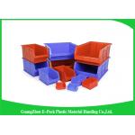 Industrial Plastic Storage Boxes , Stackable Recycled Commercial Storage Bins