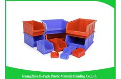 China Industrial Plastic Storage Boxes , Stackable Recycled Commercial Storage Bins supplier