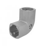 DYJ28-A15 Connector Appearance 90 Lean Tube Aluminum Tube Joint Aluminum Angle Accessory Profile for sale