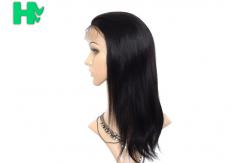 China Custom Straight 16 Inch Long Synthetic Wigs With Baby Hair supplier