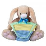 Fuzz animal bunny with basket, extrem soft ,cuddle play sets for kids, best gifts for toddles, sanfe and Eco friendly for sale
