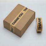 50mmX75m Kraft Retention Paper Tape With Customized Core Printing for sale