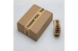 China 50mmX75m Kraft Retention Paper Tape With Customized Core Printing supplier