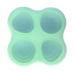 4 Cavities Silicone Kitchen Tool Baby Food Freezer Storage Trays With Lid for sale