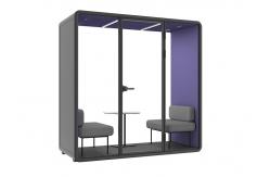 China Private Talking Phone Booth Learning Pods With Sofa Comfortable With Ventilation supplier