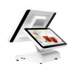 400CD/M2 Android POS System Pos Dual Screen Cash Register 1366*768 Pixels