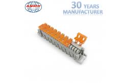 China 10 Pairs Krone Disconnection Module / Double Side Electrical Terminal Block supplier