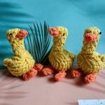Little Duck Cotton Rop Dog Toy Cute Bite Resistant For Molars Boring Knitting for sale