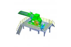 China Brick Crushing Machine Super Fine Roller Crusher For Brick Processing Part supplier