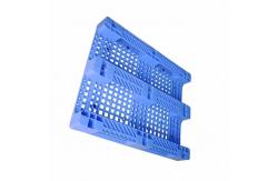 China HDPE Blue Rackable Plastic Pallets Durable Solid Flat Racking 1200x1000mm supplier