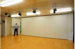 China Soundproof Sliding Folding Room Partitions MDF + Aluminum Material supplier