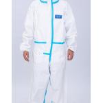 Antibacterial Non Woven Disposable Coverall Medical Protective Suit 170cm With Shoe Cover for sale