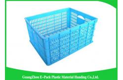 China Mesh Vegetablestacking Storage Boxes , Large Big Plastic Packing Crates Collapsible supplier