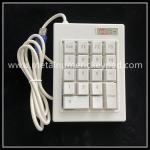 White Bank Counter 1.5m Plastic Numeric Keypad Computer Numeric Keys for sale