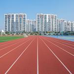 Durable 13mm Hybrid Eco Sports Flooring Synthetic Athletic Running Track for sale