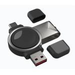Dual Plug Black Samsung Watch Wireless Charger Galaxy Watch Wireless Charging 3W for sale