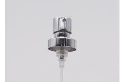 China 18 / 400 Cosmetic Aluminum Silver Perfume Pump Crimp Spray Pump With Collar supplier