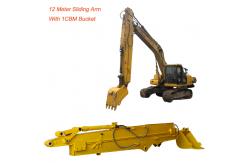 China Q355B Excavator Telescopic Boom Sliding Arm For SH210 SH260 Komatsu PC350 supplier