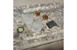 China Endcap Coated AT Quartz Blanks For Thickness Shear Mode Pressure Sensor supplier