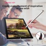 Engineer Painting Aluminum Stylus Pen Drawing Tablet Pencil Black White for sale
