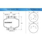 Iron Industrial Air Spring GUOMAT 1B8X1 Refer To Phoenix 579-913-532 And Goodyear 1B8-1 For Machine for sale
