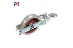 China SHT Grounding Wire Stringing Blocks / 20KN Cast Steel Sheave Stringing Block supplier