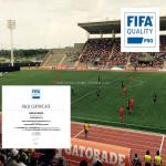 Green Football Artificial Turf 5/8 Gauge With PP+LENO Backing And SBR Latex Coating Adhensive for sale