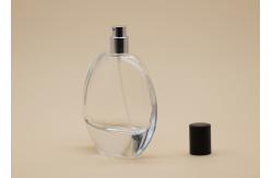 China Anti Spilling Glass Round Perfume Bottle 100ml Customized Surface Handing supplier