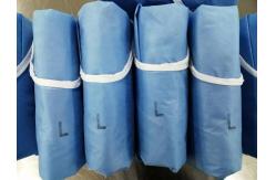 China AAMI Level 4 Disposable Operating Gowns / Patient Surgical Gowns Bloodproof supplier