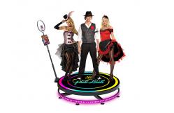China Slow Motion Spinning 360 Photo Booth Portable Automatic 360 Spinning Booth supplier