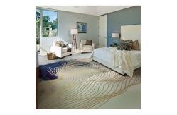 China Simple Design Nordic Style 100% Nylon Printed Carpet With Action Backing supplier