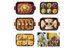 China Multi Functional Cooker , Takoyaki Maker With Detachable Plates supplier