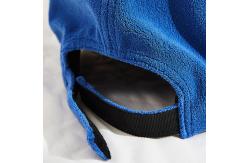 China Autumn Winter Polar Fleece Baseball Cap With Debossed Logo Leather Patch supplier