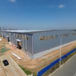 Custom Steel Structure Warehouse with Translucent Panels for Natural Lighting for sale