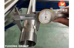 China ASTM A270 Sanitary Tube TP304 Stainless Steel Seamless Tube with NPT Thread End supplier