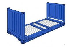 China In line with international standards Used Flat Rack Containers 20gp steel dry containers supplier