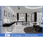Durable Simple Black Jewellery Shop Counter / Jewelry Showcase Furniture for sale
