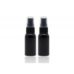 20mm Black Refillable Plastic Spray Bottles Empty PET Bottle With Black Mist Pump for sale