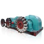 Efficiency Brushless Pelton Turbine Generator 100kw-50mw Power Output IP54 Protection Grade