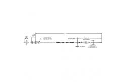 China Button Adjustable Throttle Locking Control Cables With High Temperature Resistance supplier